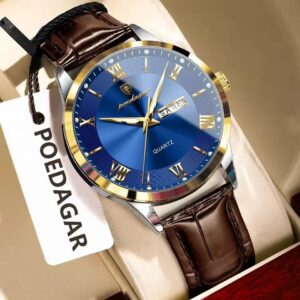 Poedagar 978L For Men - Brown Blue | Rovelle