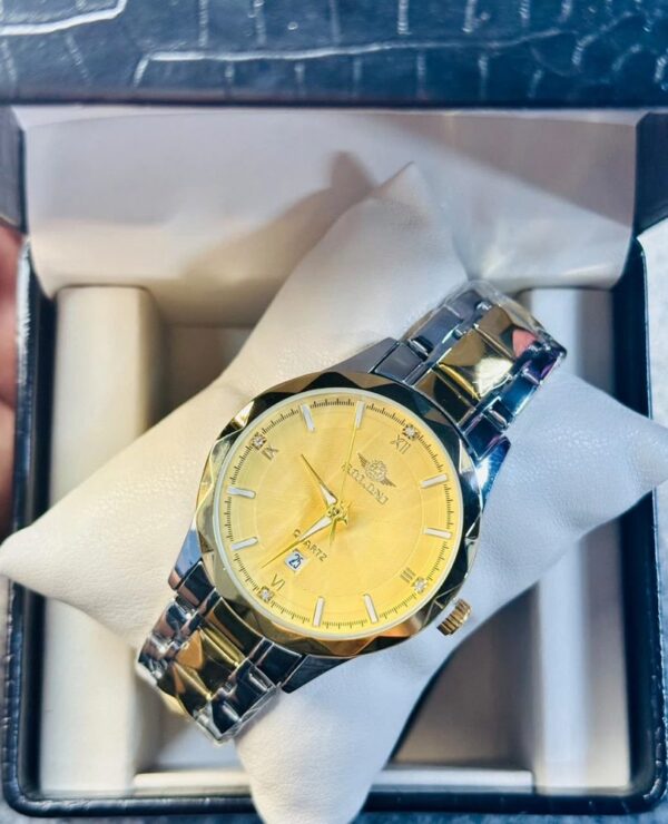 Soloni 1016 M For Men - Silver Gold with Premium Box | Rovelle