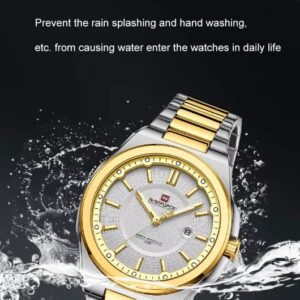 Naviforce 9212 CH - Silver Gold | Rovelle