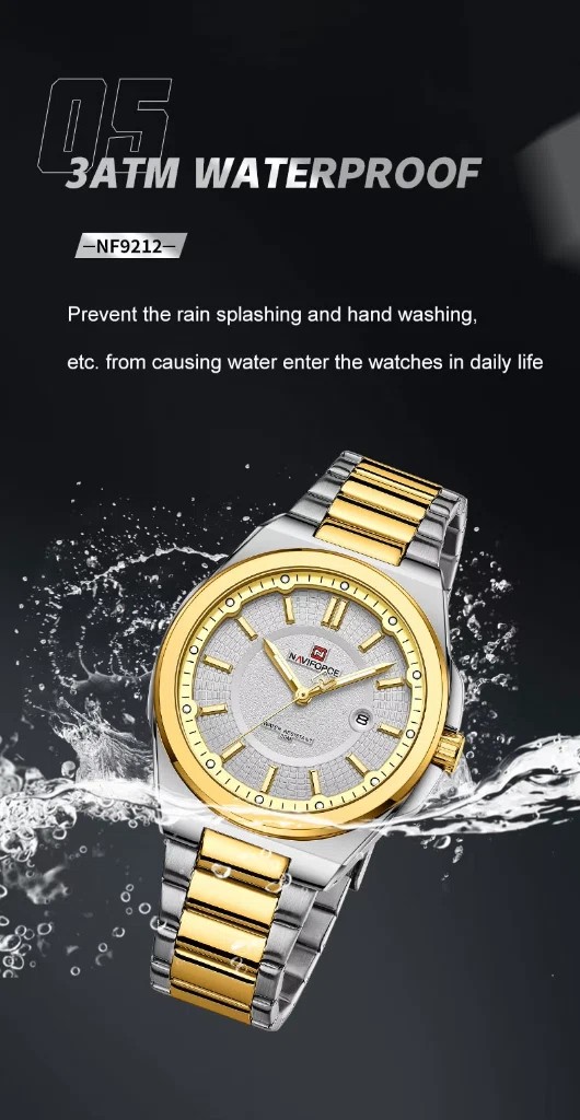 Naviforce 9212 CH - Silver Gold | Rovelle