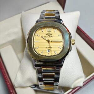 Soloni 1010 For Men - Silver Gold With Premium Box | Rovelle