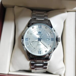 Olevs 3710 CH For Men - Silver White | Rovelle