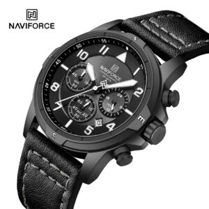 Naviforce 8077 L - Black White | Rovelle