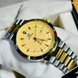 Soloni 1008 For Men - Silver Gold With Premium Box | Rovelle