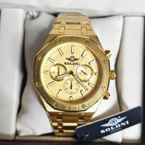 Soloni 3011 M For Men - Gold With Premium Box | Rovelle