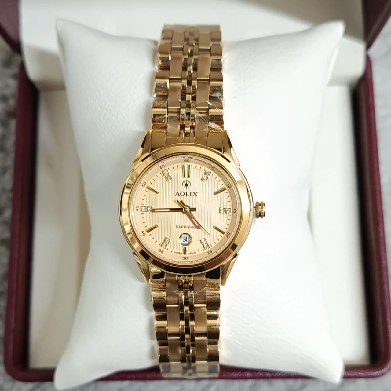 Aolix 9165 CH For Women Watch - Gold