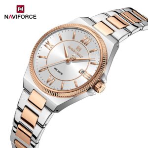 Naviforce 5073 Women's Watch - Silver Rose White | Rovelle