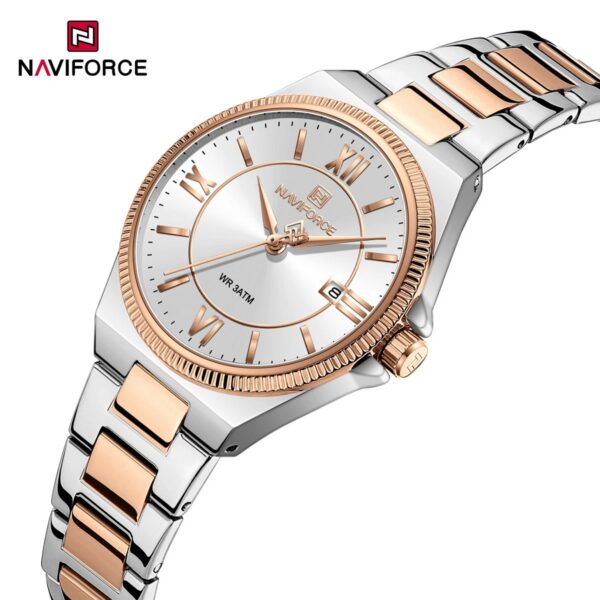 Naviforce 5073 Women's Watch - Silver Rose White | Rovelle