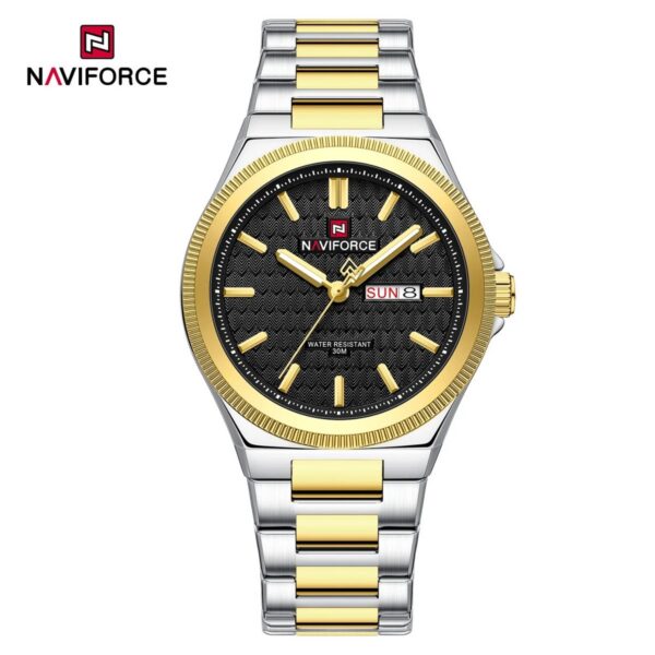 Naviforce 9285 CH For Men - Silver Gold Black Naviforce 9285 CH For Men - Silver Gold Black | Rovelle