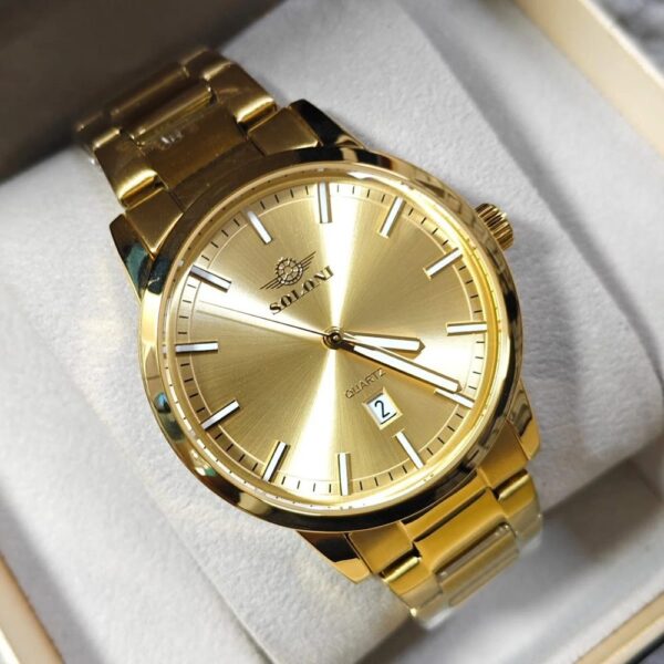Soloni 1022M For Men - Gold With Premium Box | Rovelle