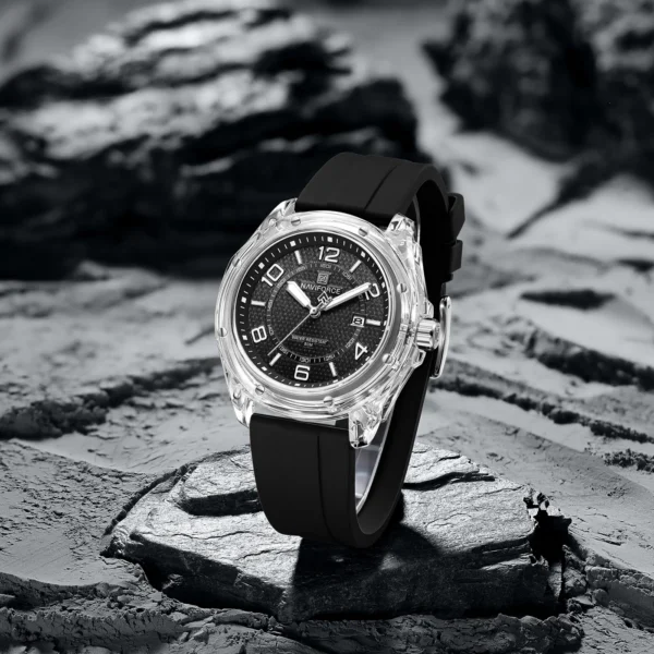 NAVIFORCE 6119 T For Men - Silver Black | Rovelle