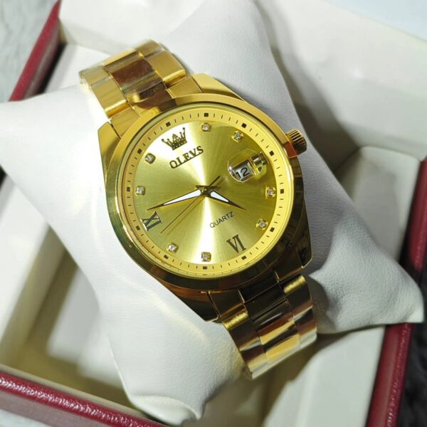 Olevs 3709 CH For Men - Gold | Rovelle