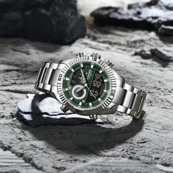 Naviforce 9262 CH - Silver Green | Rovelle