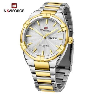 Naviforce 9218 CH - Silver Gold | Rovelle
