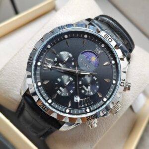 Olevs 2949 L- Silver Black For Men | Rovelle