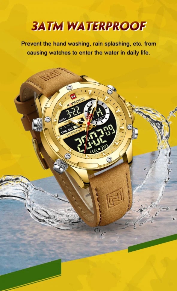 Naviforce 9208 L - Golden | Rovelle
