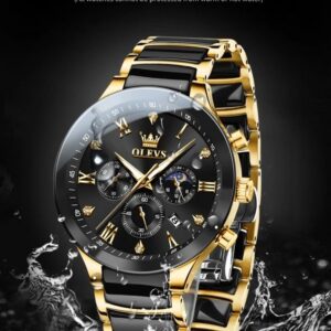 Olevs 7004 CH For Man - Gold Black | Rovelle