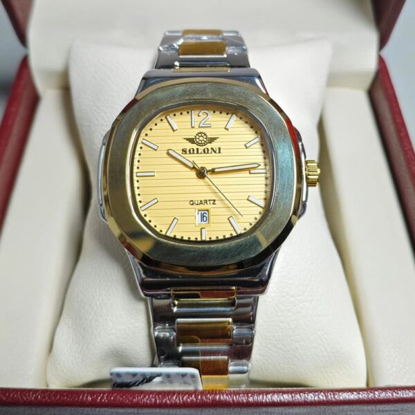 Soloni 1010 For Men - Silver Gold With Premium Box | Rovelle