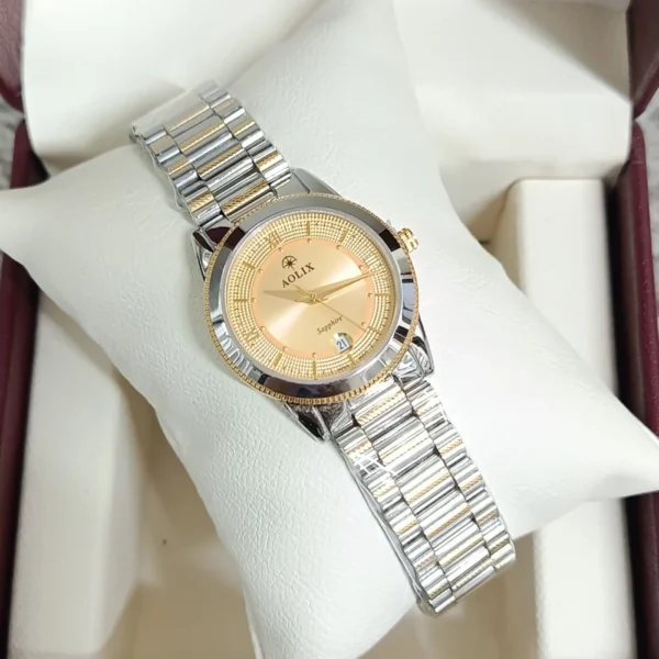 Aolix 9162 CH For Women Watch - Silver Gold | Rovelle
