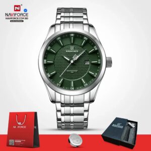 Naviforce 8032 CH - Silver Green For Men | Rovelle