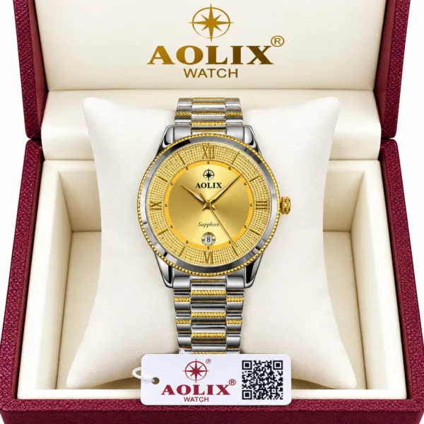 Aolix 9162 Men's Watch - Silver Gold Aolix 9162 Men's Watch - Silver Gold | Rovelle