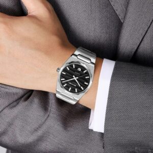 Skmei 9382 CH For Men - Silver Black | Rovelle