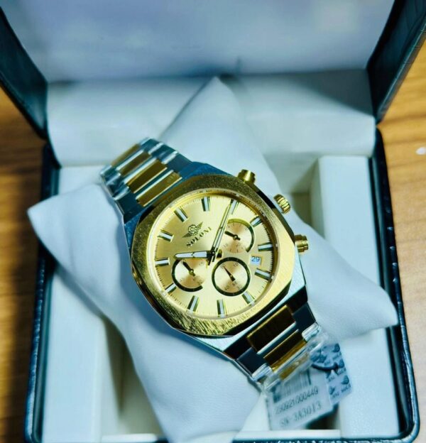 Soloni 3013 For Men - Silver Gold With Premium Box | Rovelle