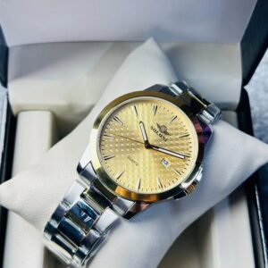 Soloni 1015 For Men - Silver Gold With Premium Box | Rovelle
