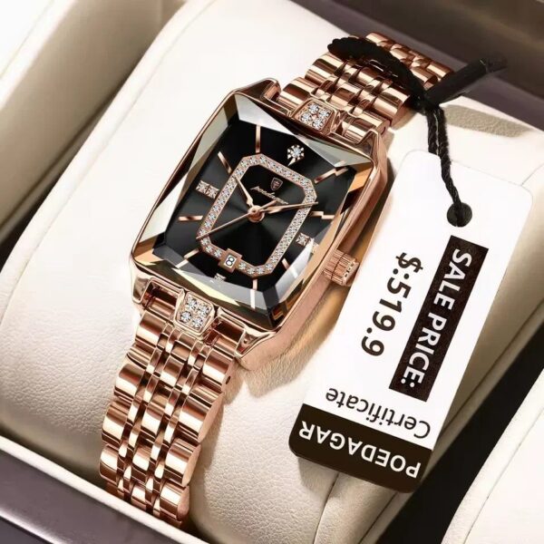 Poedagar 785 Ladies Watch - Black | Rovelle