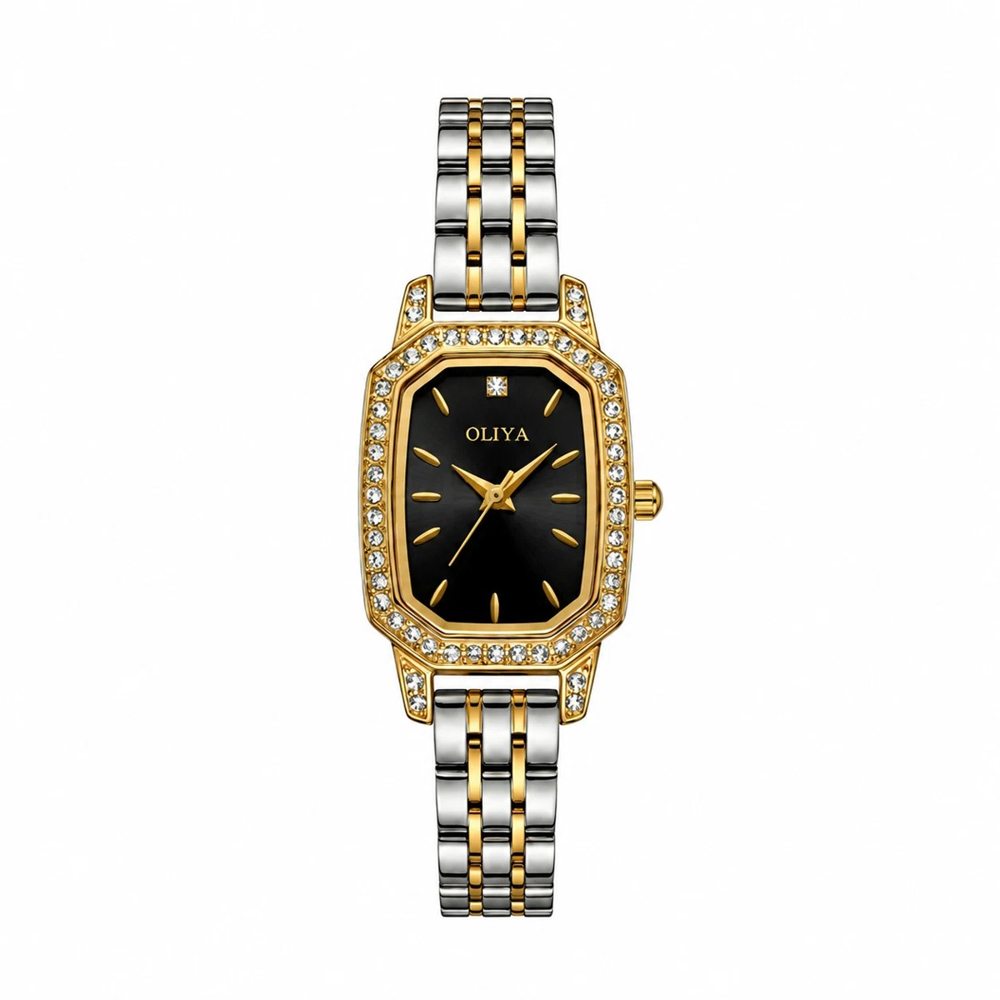 Oliya 2002 Ladies Watch - Silver Gold Black