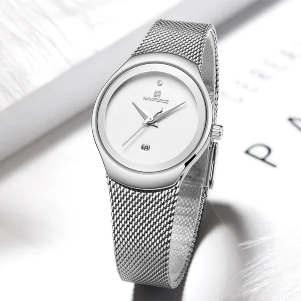 Naviforce 5004 For Women - Silver | Rovelle