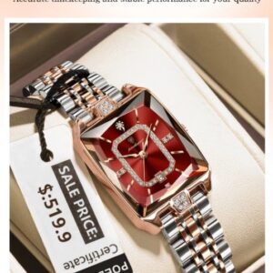 Poedagar 785 Ladies Watch - Silver Rose Red | Rovelle