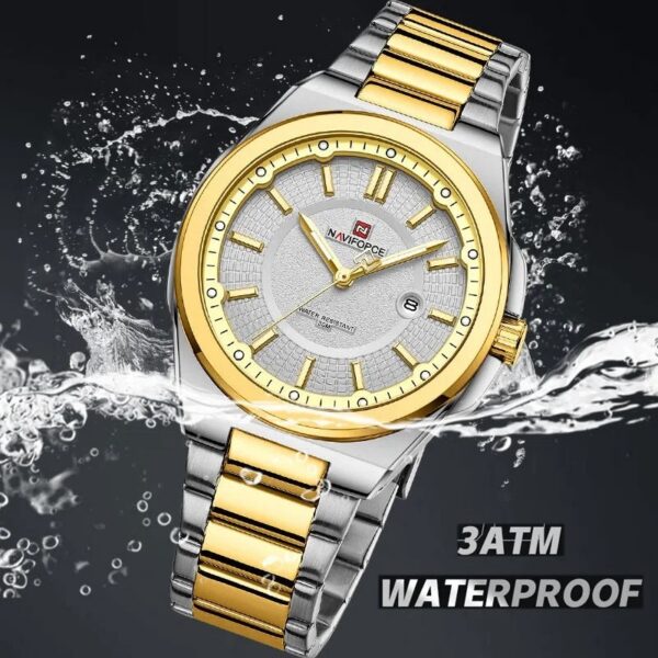 Naviforce 9212 CH - Silver Gold | Rovelle