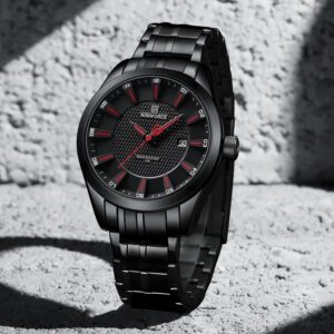 Naviforce 8032 CH - Black Red For Men | Rovelle