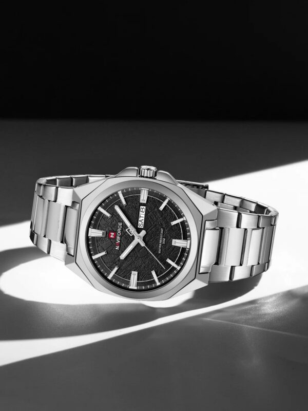 Naviforce 9273 Men's Watch - Silver Black | Rovelle