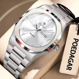 Poedagar 830 Men's Watch - Silver White | Rovelle