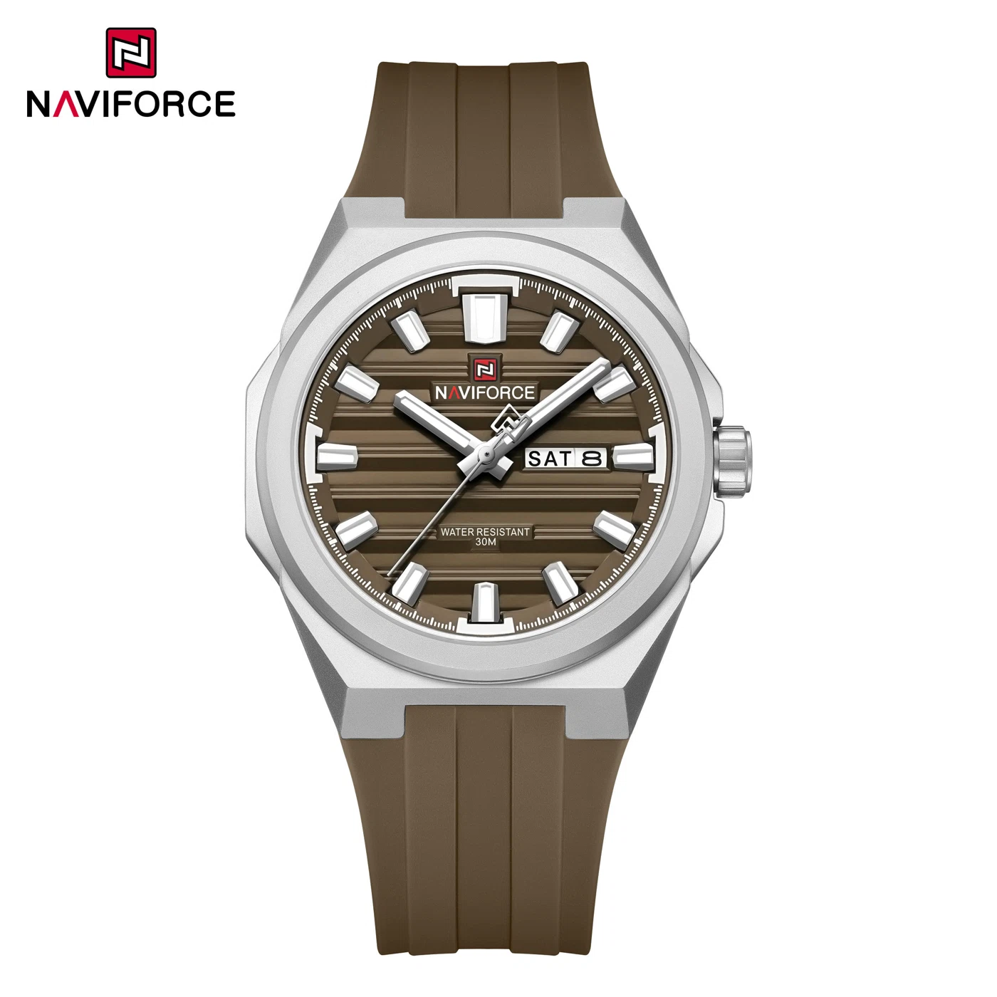 NAVIFORCE 9279 Men Watch - Silver Brown