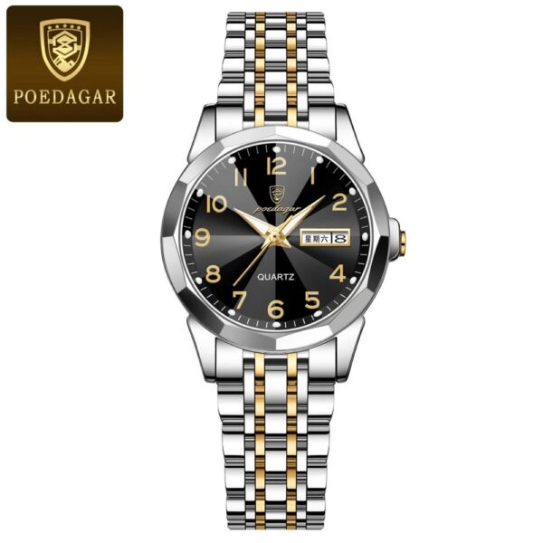 Poedagar 3076 CH For Women - Silver Gold Black Poedagar 3076 CH For Women - Silver Gold Black | Rovelle