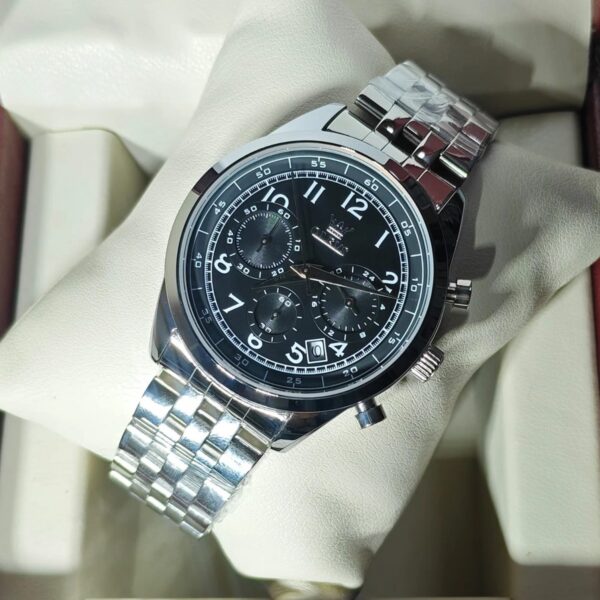 Olevs 2981 CH For Men - Silver Black | Rovelle