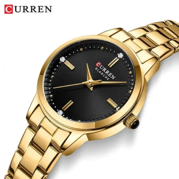 Curren 9094 For Women - Gold Black | Rovelle