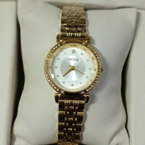 Oliya 701 Ladies Watch - Gold White | Rovelle