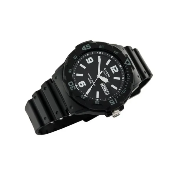 Casio Youth Day Date Red Resin Belt Watch MRW-200H-1B2VDF | Rovelle