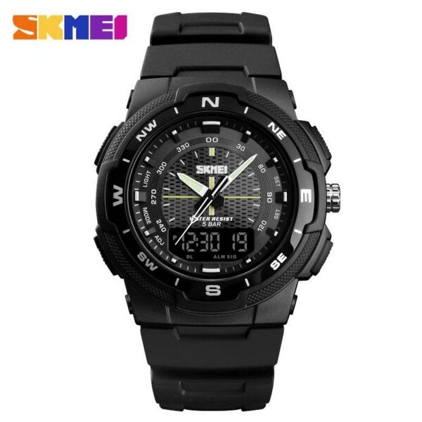 SKMEI 1454 Men's Sport Watch - Black | Rovelle