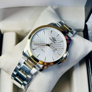 Soloni 1015 For Men - Silver Gold White With Premium Box | Rovelle