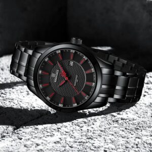 Naviforce 8032 CH - Black Red For Men | Rovelle
