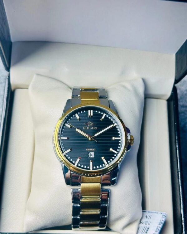 Soloni 1020 For Men - Silver Gold Black With Premium Box | Rovelle