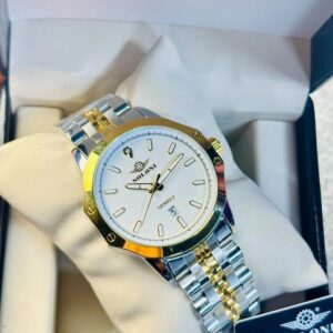 Soloni 1007 For Men - Silver Gold White With Premium Box | Rovelle