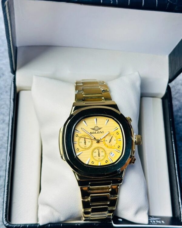 Soloni 3009 For Men - Gold With Premium Box | Rovelle
