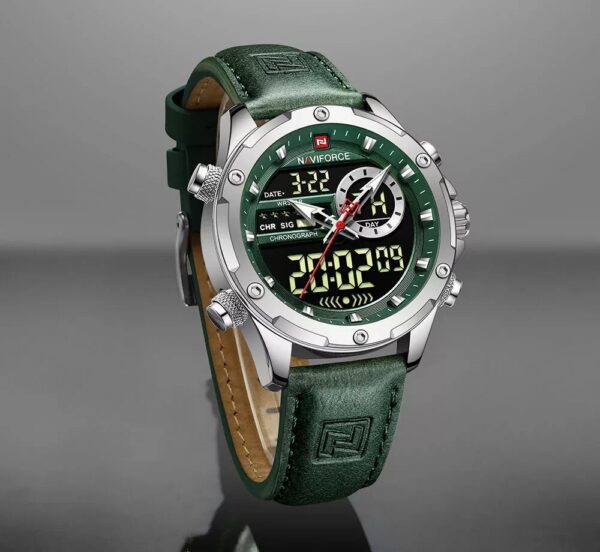 Naviforce 9208 L - Silver Green | Rovelle