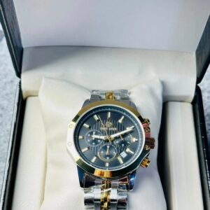 Soloni 3008 For Men - Silver Gold Black With Premium Box | Rovelle